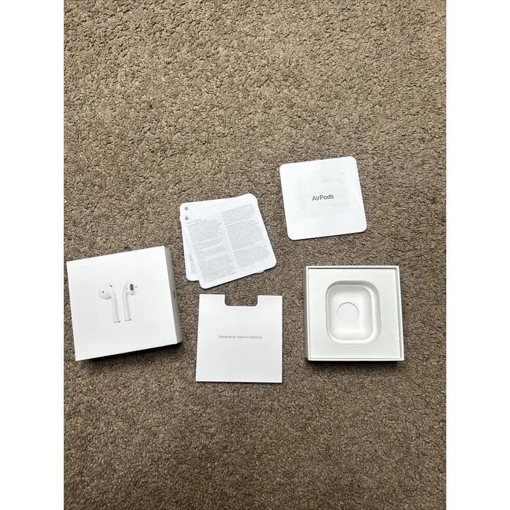 BOX ONLY: Genuine Authentic Apple AirPods Box & Manuals Only - No Headphones